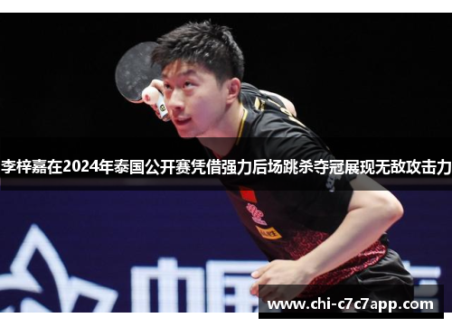 李梓嘉在2024年泰国公开赛凭借强力后场跳杀夺冠展现无敌攻击力 李梓嘉在2024年泰国公开赛凭借强力后场跳杀夺冠展现无敌攻击力